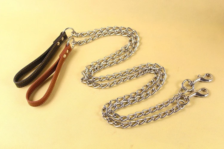 Leather Handle Dog Leash factory
